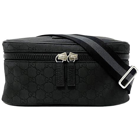 gucci nylon belt bag black|gucci nylon belt bag.